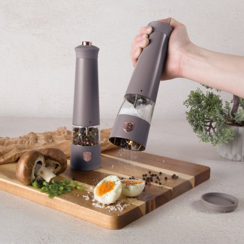 Młynki elektryczne 2 sztuki BerlingerHaus Taupe BH-9544