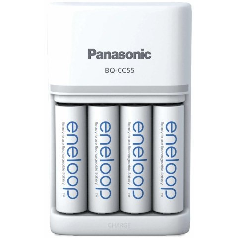 ŁADOWARKA PANASONIC SMARTPLUS + 4x AA ENELOOP 2000 mAh