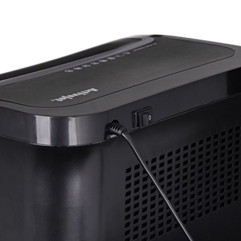 Activejet Niszczarka Activejet ASH-2502C, P-4, 28 l, ścinki 4x40 mm, 25 kartek, czarna