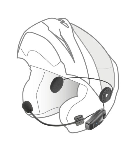 INTERPHONE Interkom motocyklowy INTERPHONE U-COM 8R, komplet na 1 kask