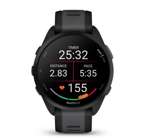 Smartwatch Zegarek Garmin Forerunner 165, 43mm AMOLED Black
