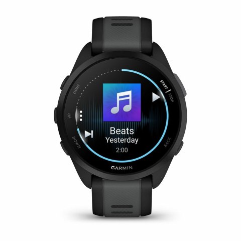 Smartwatch Zegarek sportowy Garmin Forerunner 165 Music AMOLED 43mm Black/­Slate Grey