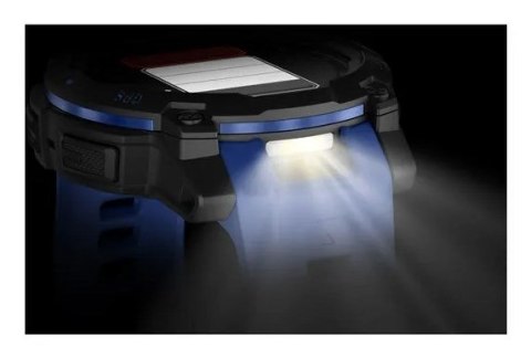 Smartwatch zegarek GARMIN Instinct 3 AMOLED 45mm Black/Bolt Blue