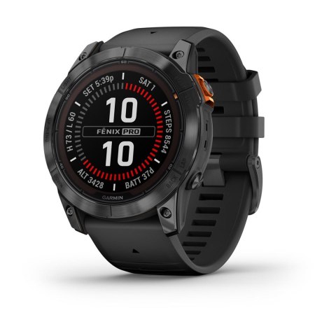 Smartwatch Zegarek Garmin Fenix 7X Pro Solar, 51mm MIP Black
