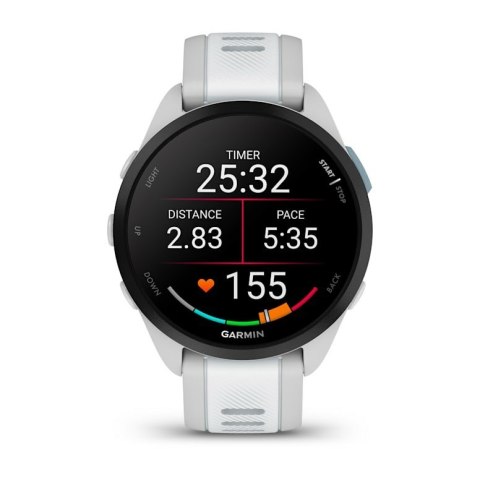 Smartwatch Zegarek sportowy Garmin Forerunner 165 Music AMOLED 43mm Mist Grey Whitestone