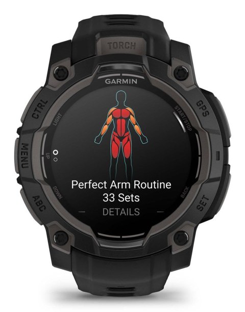 Smartwatch Zegarek sportowy Garmin Instinct 3 AMOLED 45mm Czarny
