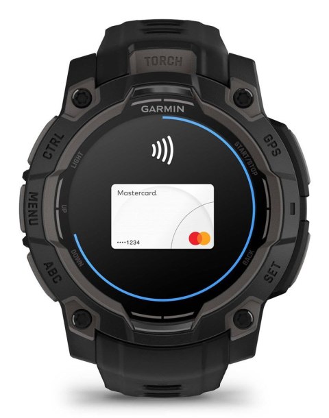 Smartwatch Zegarek sportowy Garmin Instinct 3 AMOLED 45mm Czarny