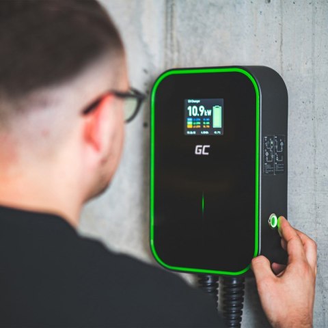 Ładowarka stacja ładowania wallbox Green Cell EV PowerBox 22kW z kablem