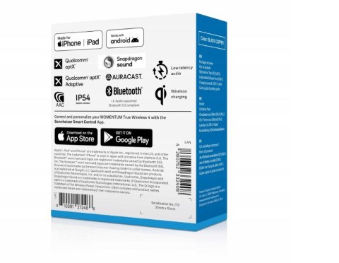 Sennheiser Słuchawki SENNHEISER MOMENTUM TRUE WIRELESS 4 - BLACK COPPER