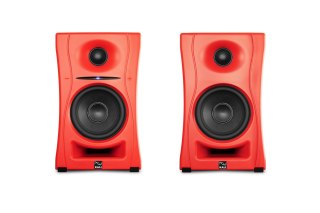 KALI AUDIO LP-UNF-R - Para monitorów odsłuchowych z Bluetooth. Głośniki multimedialne, czerwone.