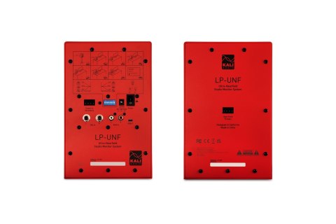 KALI AUDIO LP-UNF-R - Para monitorów odsłuchowych z Bluetooth. Głośniki multimedialne, czerwone.