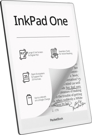 Czytnik Ebook PocketBook InkPad One 1030 10,3" E-ink Mobius 32GB Wi-Fi Matte Black