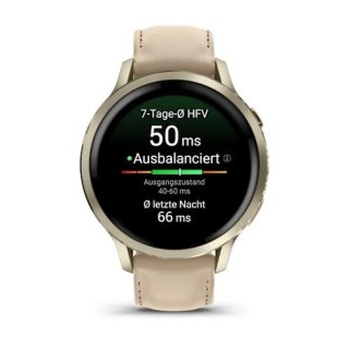 Smartwatch Garmin Venu 4 41 mm - lunar gold leather band