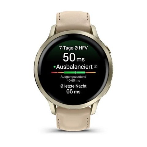 Smartwatch Garmin Venu 4 41 mm - lunar gold leather band
