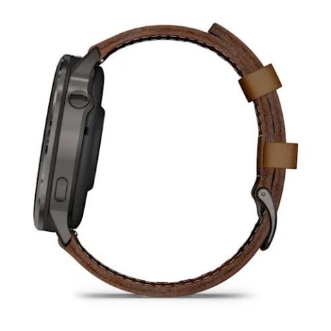 Smartwatch Garmin Venu 4 45 mm - slate leather band