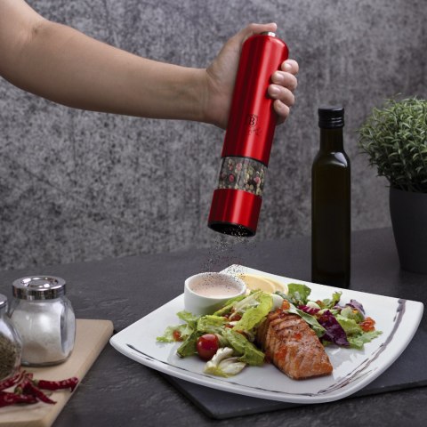 Elektryczne młynki do przypraw BerlingerHaus BH-7217 Burgundy