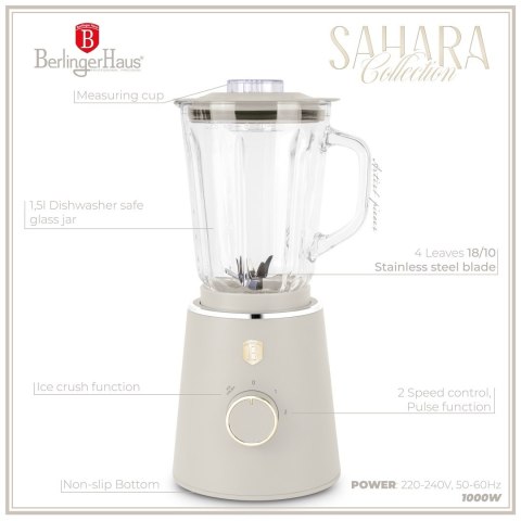 Blender kielichowy 1000W BerlingerHaus BH-9817 Sahara Collection
