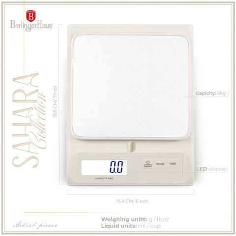Waga kuchenna elektroniczna BerlingerHaus BH-9917 Sahara Collection