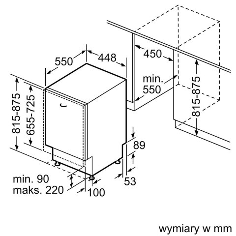 Zmywarka do zabudowy BOSCH SPV4HMX13E
