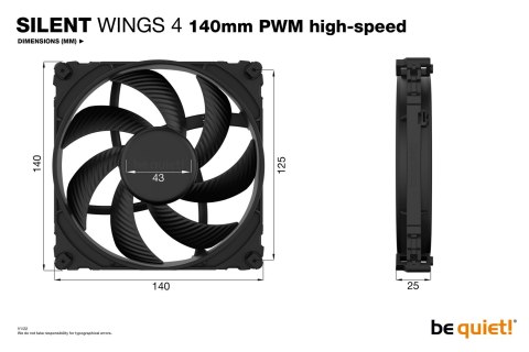WENTYLATOR BE QUIET! SILENT WINGS 4 140mm PWM HS