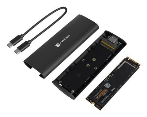 OBUDOWA SSD ZEWNĘTRZNA NATEC RHINO M.2 NVME LITE USB-C 3.1 GEN 2 ALUMINIUM
