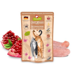 GranataPet DeliCatessen indyk i bażant karma mokra dla kota 85g