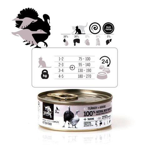 3Coty TURKEY + GOOSE for Kittens 80g