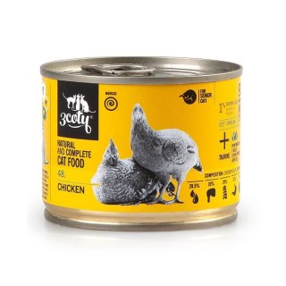 3Coty CHICKEN with Spirulina for Senior Cats 180g