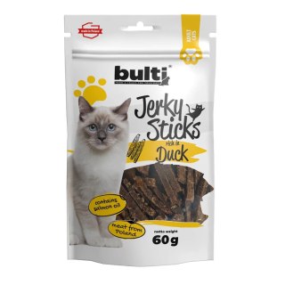 BULTI Jerky Sticks bogate w kaczkę przysmak dla kota 60g