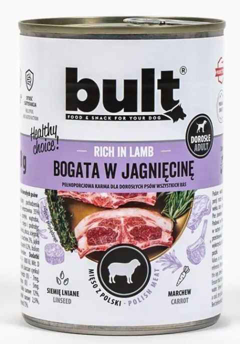BULT Puszka bogata w jagnięcinę 800g
