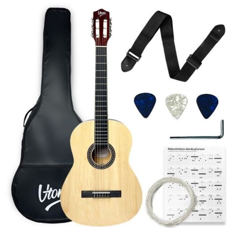 V-TONE CG TWO NT - Gitara klasyczna 4/4 naturalne drewno