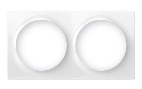 Podwójna ramka ozdobna FIBARO Double Cover Plate, biała (FG-Wx-PP-0003)