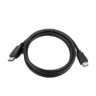 Kabel GEMBIRD CC-DP-HDMI-10M (DisplayPort męski do HDMI męski; 10m; kolor czarny)