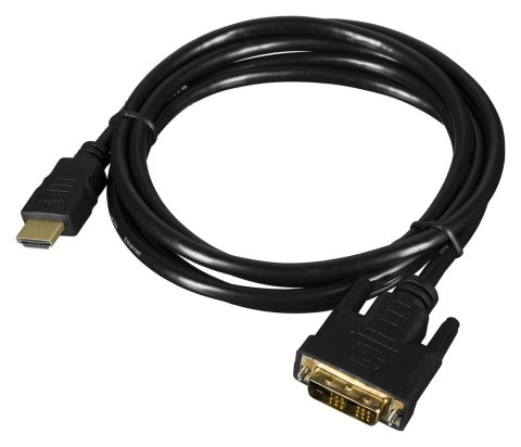 Kabel Lanberg CA-HDDV-10CC-0018-BK (HDMI M - DVI-D (18+1) M; 1,8m; kolor czarny)