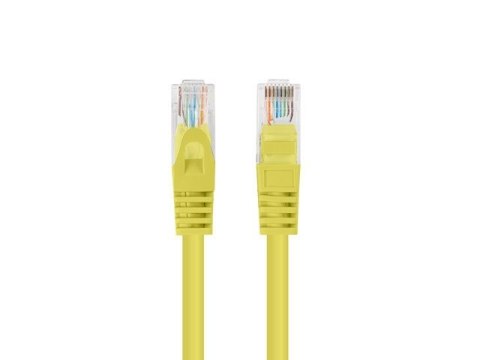 PATCHCORD KAT.6 UTP 0.25M ŻÓŁTY FLUKE PASSED LANBERG 10-PACK