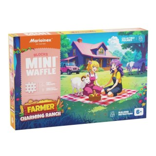 MARIOINEX Klocki Mini Waffle Farmer Urocze ranczo, 112 elementów