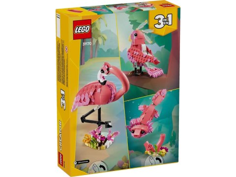 LEGO CREATOR 31170 Dzikie zwierzęta: różowy flaming