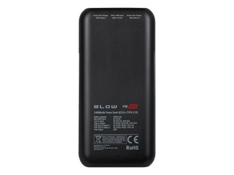 BLOW POWER BANK 20000MAH PD 20W CZARNY PB20F