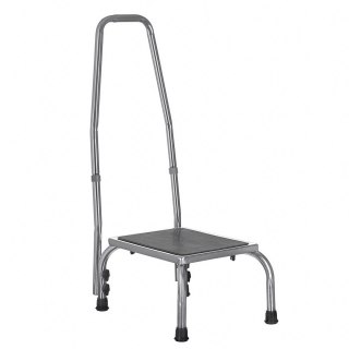 Stopień schodek do wanny, z poręczą