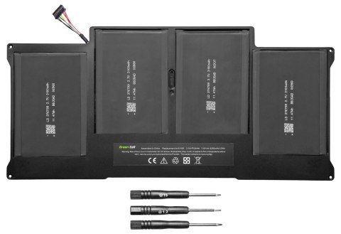 GREEN CELL BATERIA AP14V2 A1496 A1405 A1377 DO APPLE MACBOOK AIR 13 A1466 A1369 (2010-2017) 47WH 7.6V