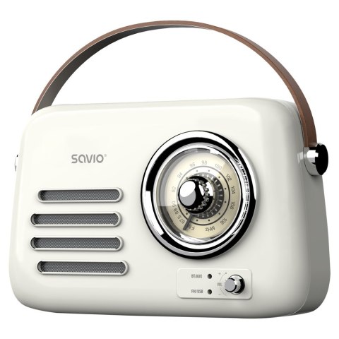 SAVIO RADIO PRZENOŚNE BIAŁE RS-02