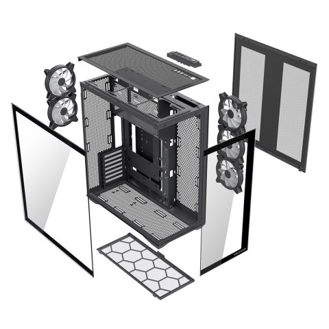 MODECOM OBUDOWA SPACE XL ARGB FULL TOWER 5F CZARNA