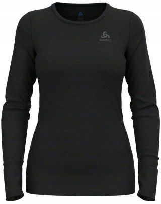 Koszulka damska Odlo BL TOP crew neck l/s MERINO 200 roz. M Czarna