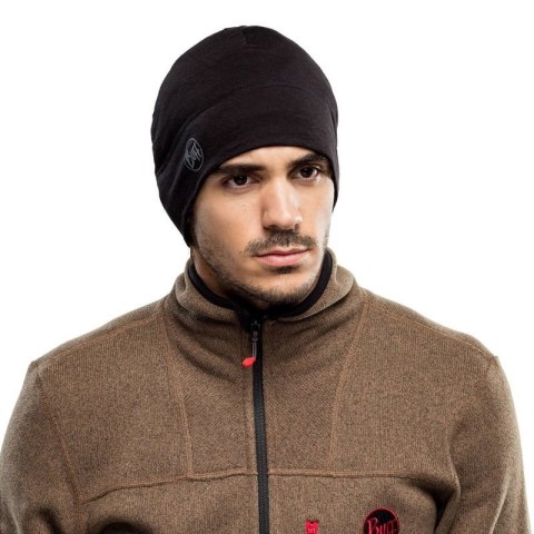 Czapka Buff Merino Lightweight, solid black