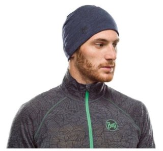Czapka Buff Merino Midweight, melange night blue
