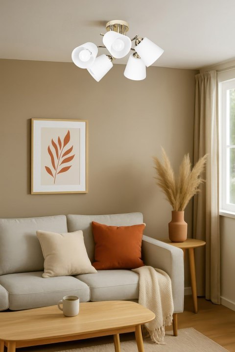 Lampa wisząca Activejet AJE-EMILY 5P GOLD E27 5x40W