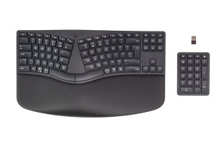 Klawiatura HP 960 Ergonomic Wireless Keyboard bezprzewodowa czarna 37E755AA