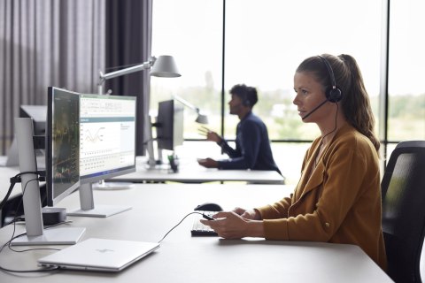 Słuchawki Poly EncorePro HW520 Binaural Wired Headset, USB-A, Black