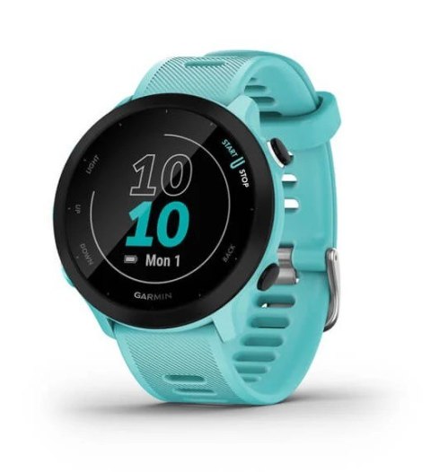 Zegarek sportowy Garmin Forerunner 55 42mm, turkusowy