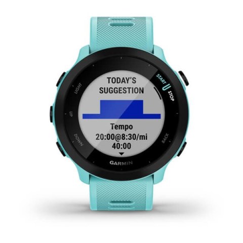 Zegarek sportowy Garmin Forerunner 55 42mm, turkusowy